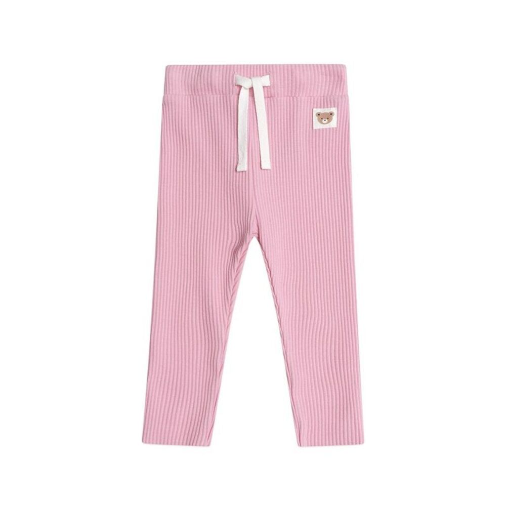 Huxbaby Boys  Pink Rib Legging, Red